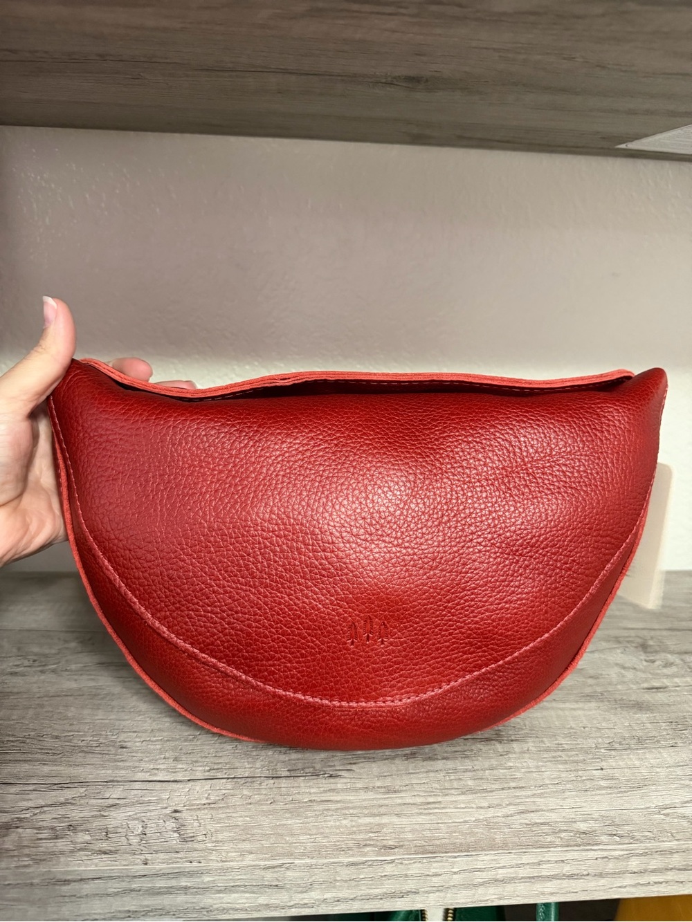 Portland Leather goods chili red large koala sling bag